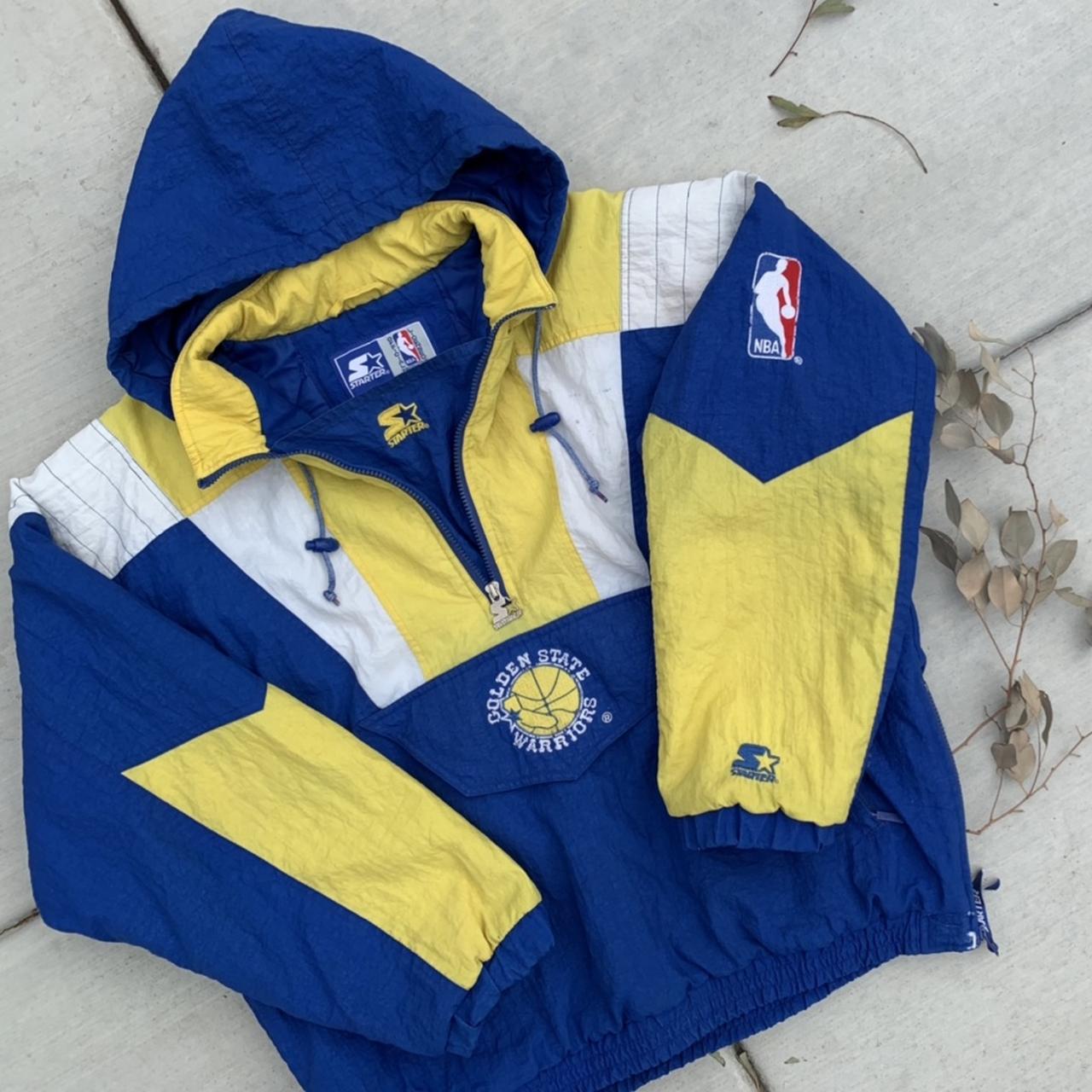 2000s Golden State Warriors Game Issued Navy Warm Up Jacket M DP42989