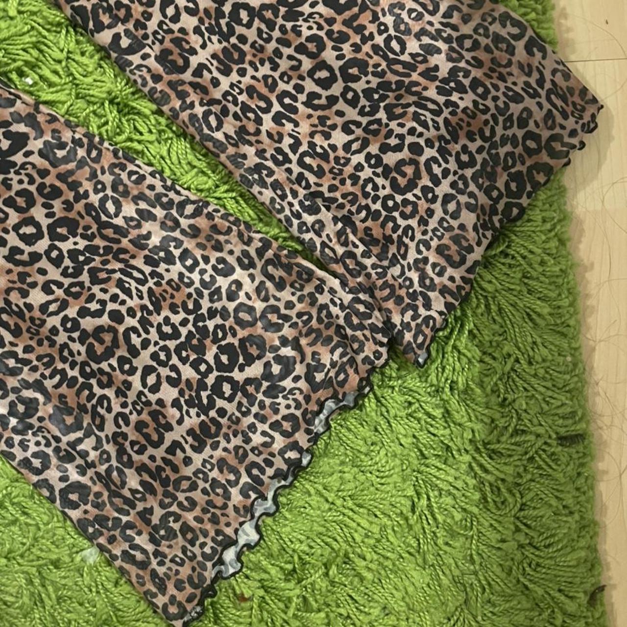 Mesh Cheetah pants -seen on pintrest! size s (best... - Depop