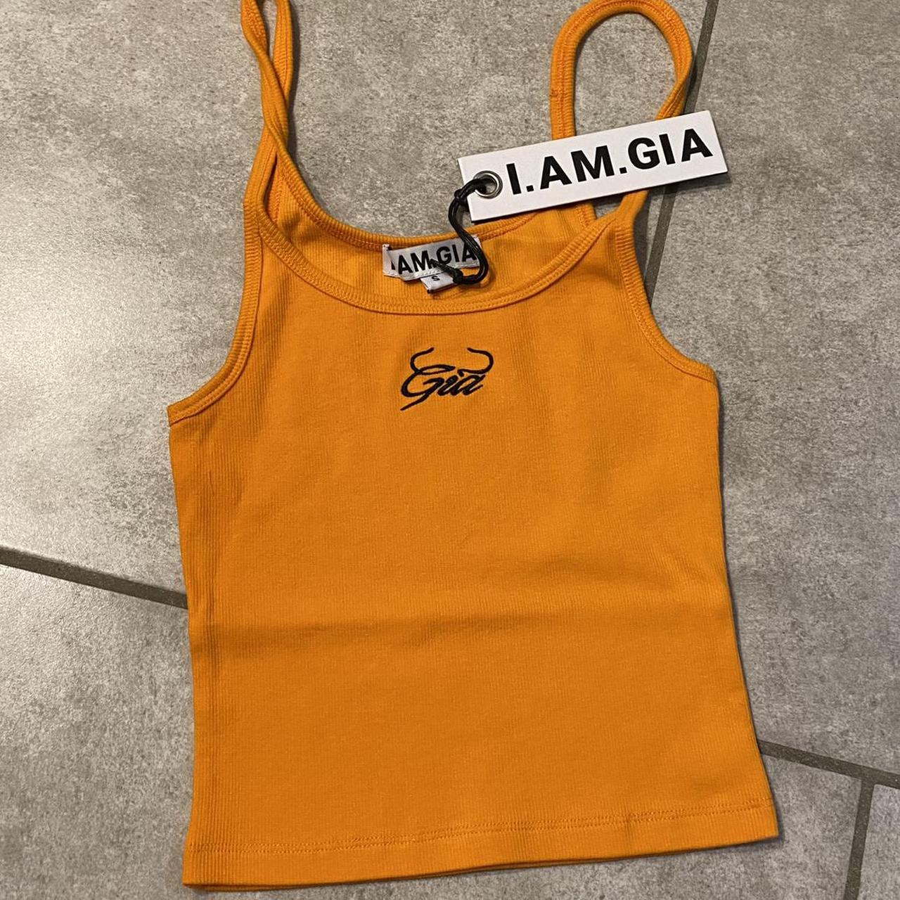I.AM.GIA Women's Orange Vests-tanks-camis