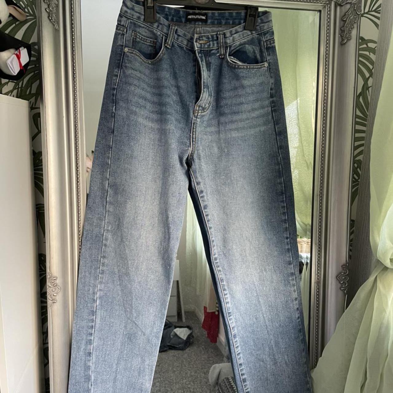 Pretty little thing straight leg jeans || Size 12... - Depop