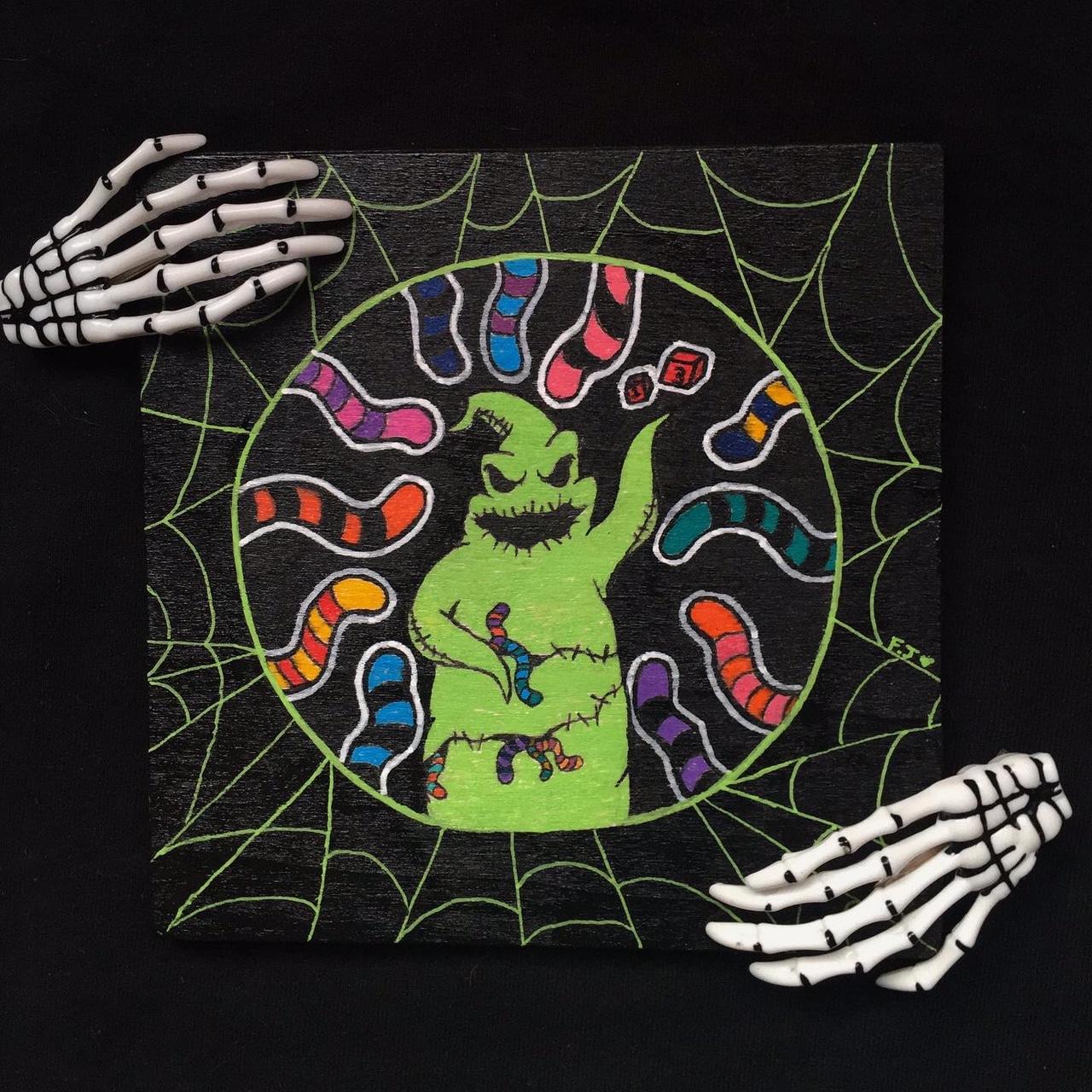 Oogie Boogie Original made with Acrylic paint on