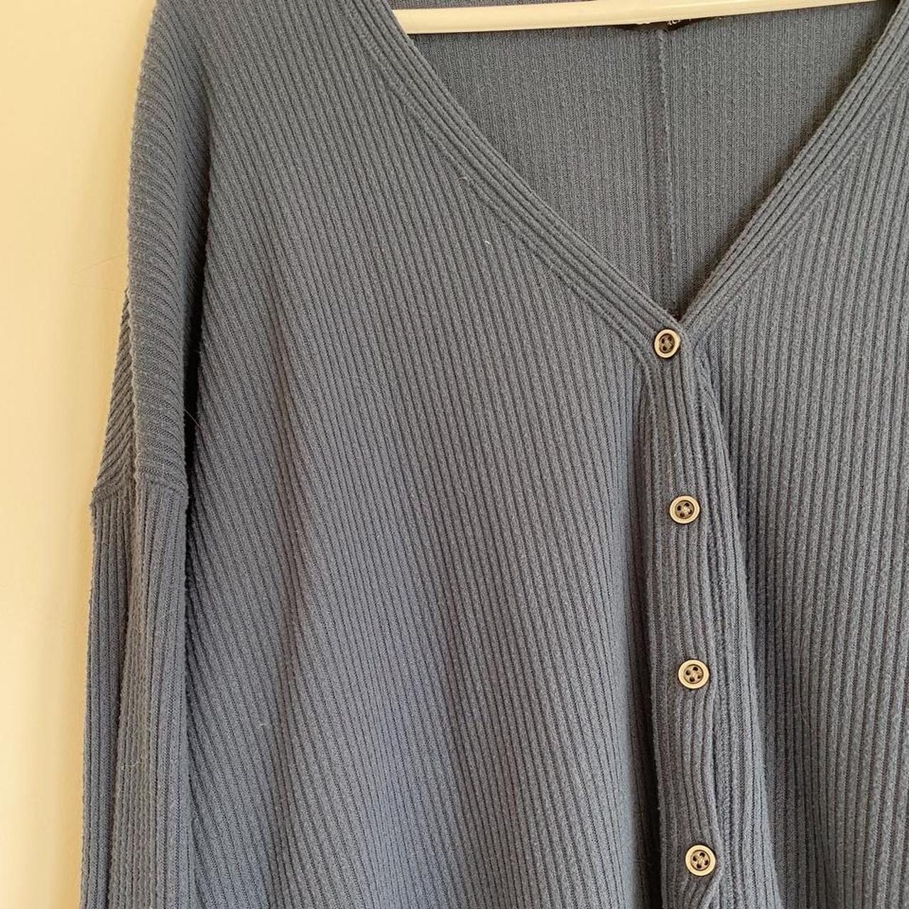 Product Image 2 - Blue button up sweater. Super