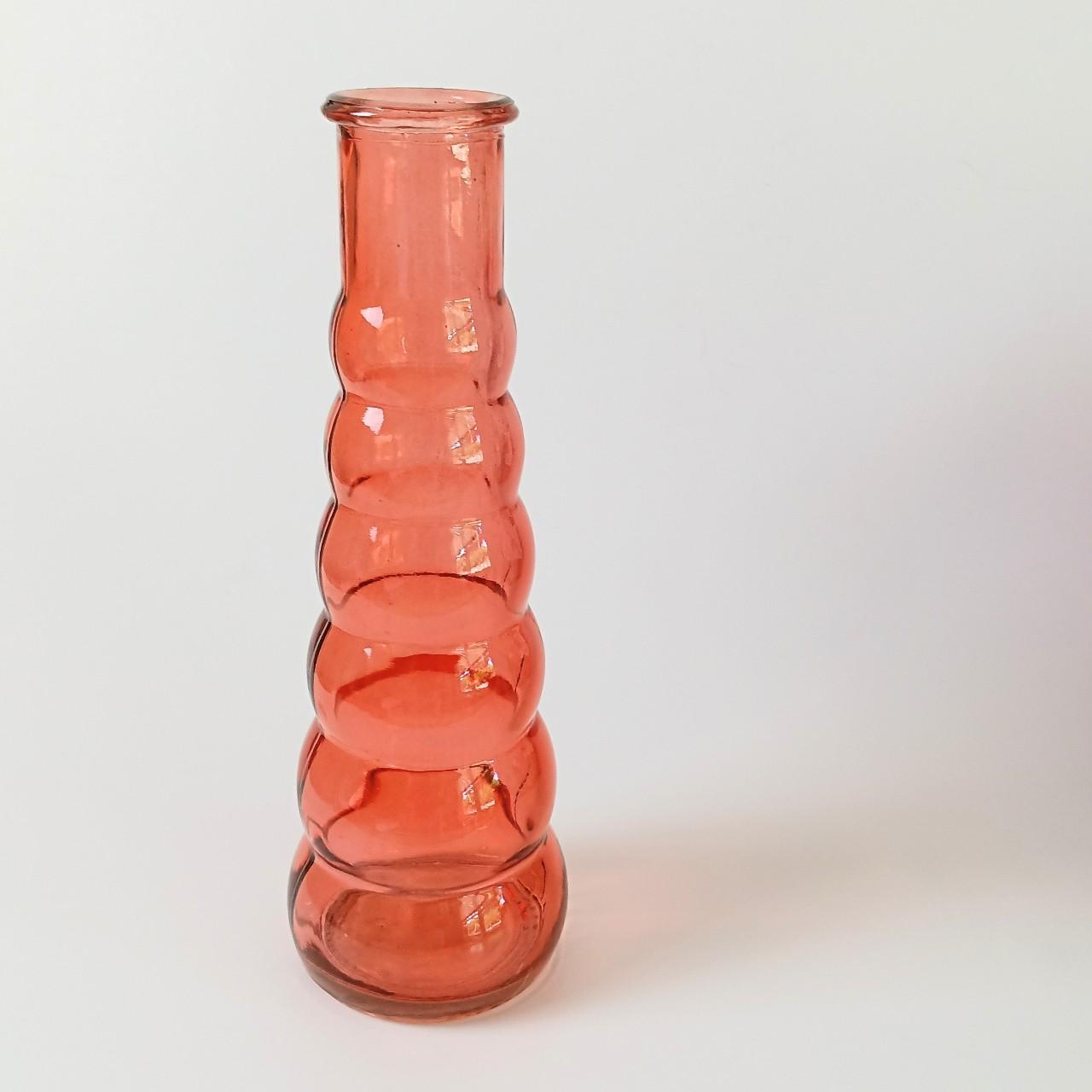 Bubble Vase Vintage peach/salmon glass bubble vase.... Depop