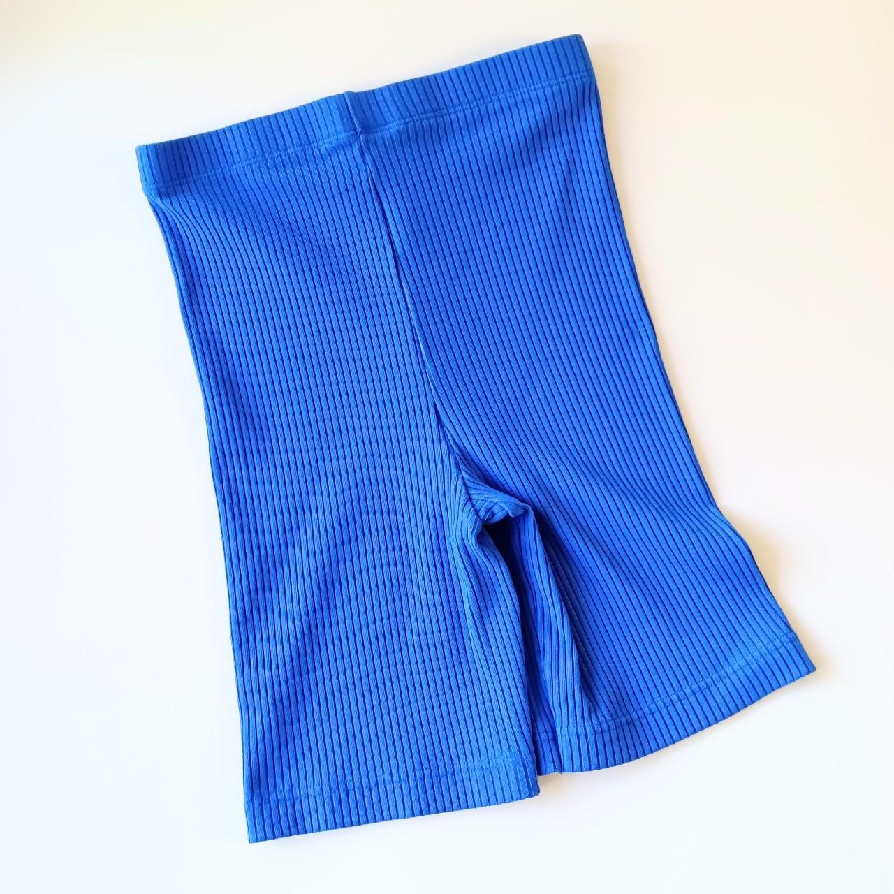 biker-shorts-pair-of-electric-blue-ribbed-danskin-depop