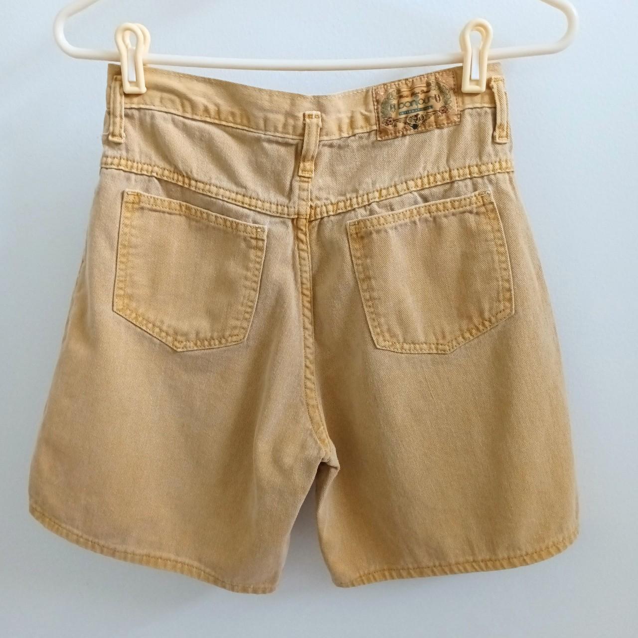 Bonjour Shorts Pair of vintage mustard yellow denim... Depop