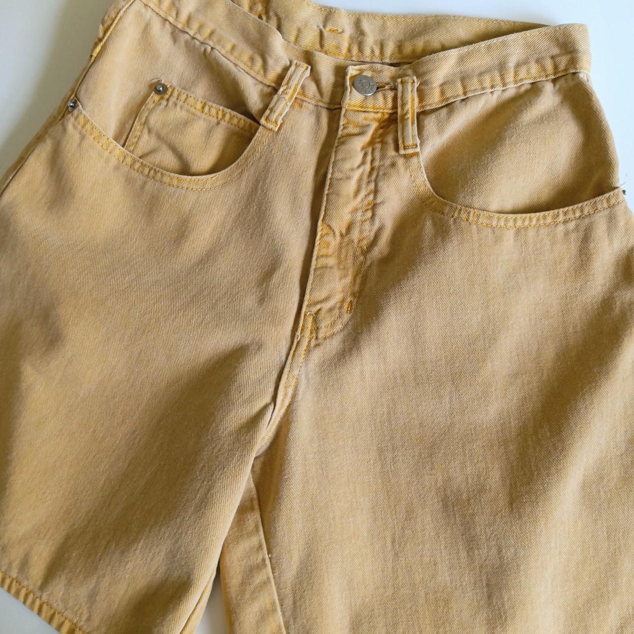 Bonjour Shorts Pair of vintage mustard yellow denim... Depop