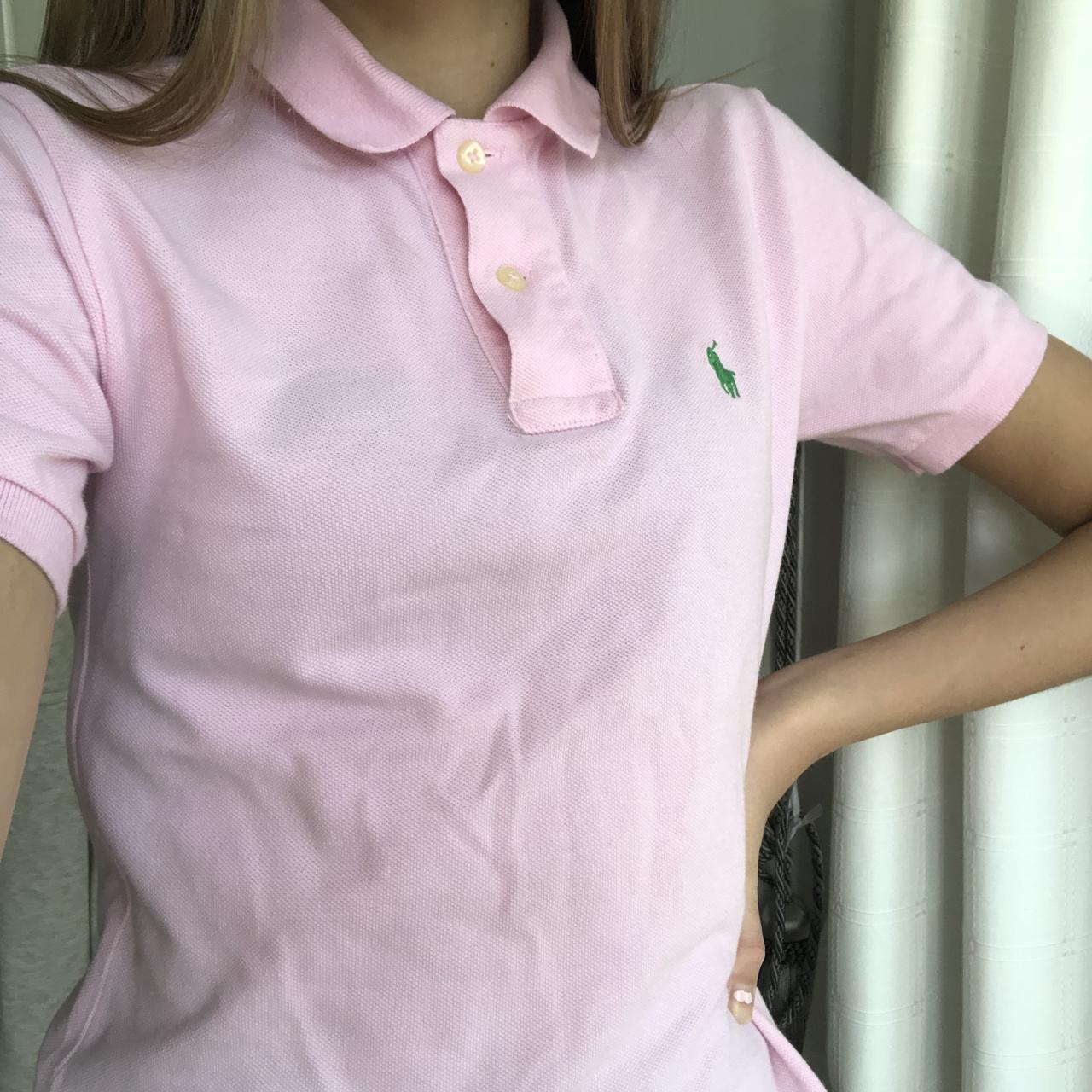 REAL Polo Ralph Lauren women’s pink polo shirt, worn