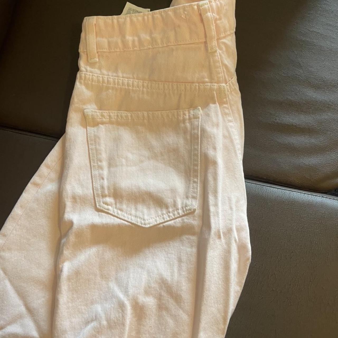 Zara ankle length light pink jeans I wore these... Depop