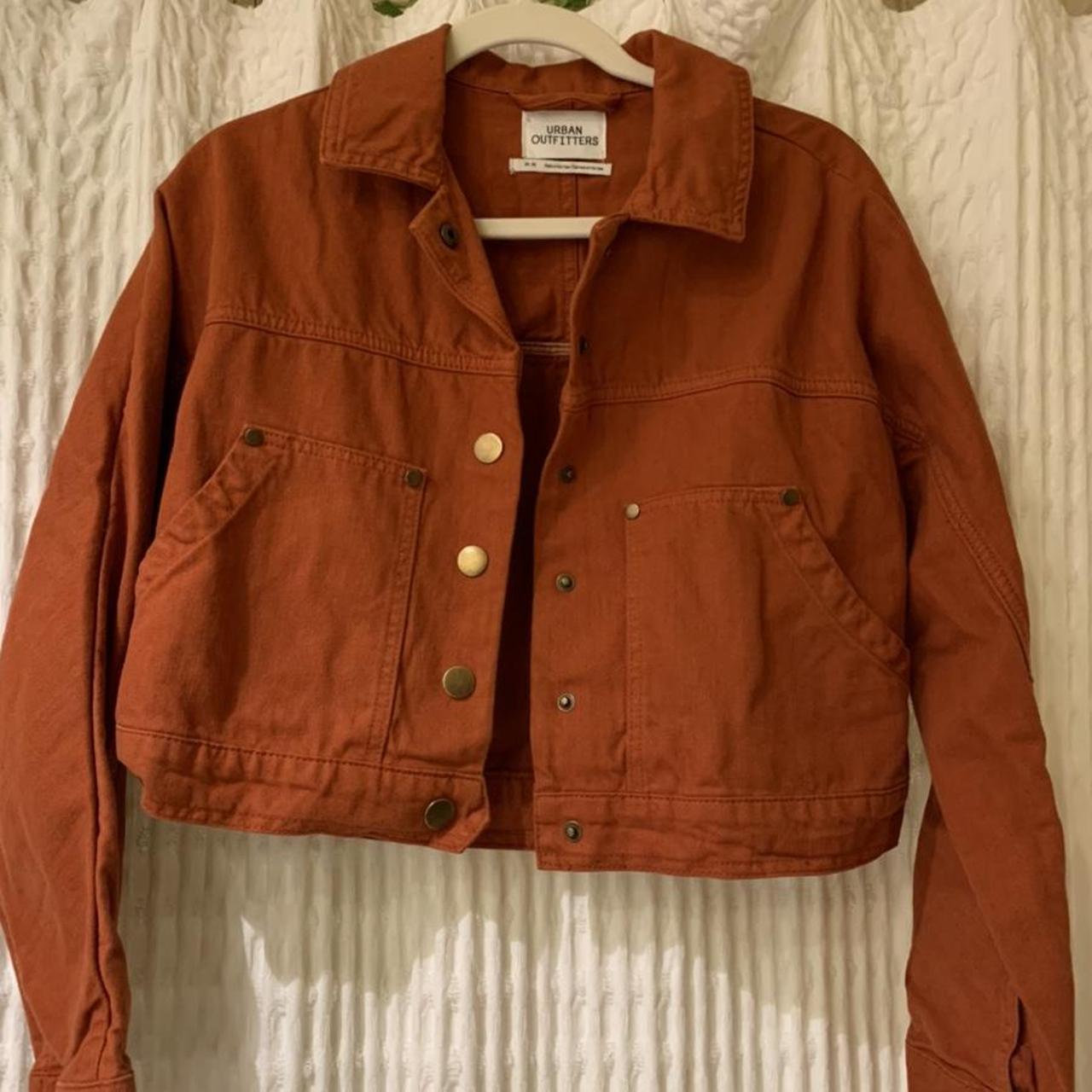 burnt orange denim jacket