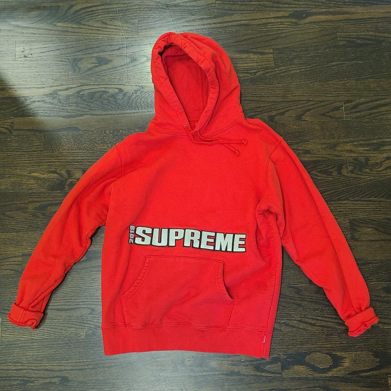 Supreme 2019 Red Blockbuster Hoodie. Barely worn and...