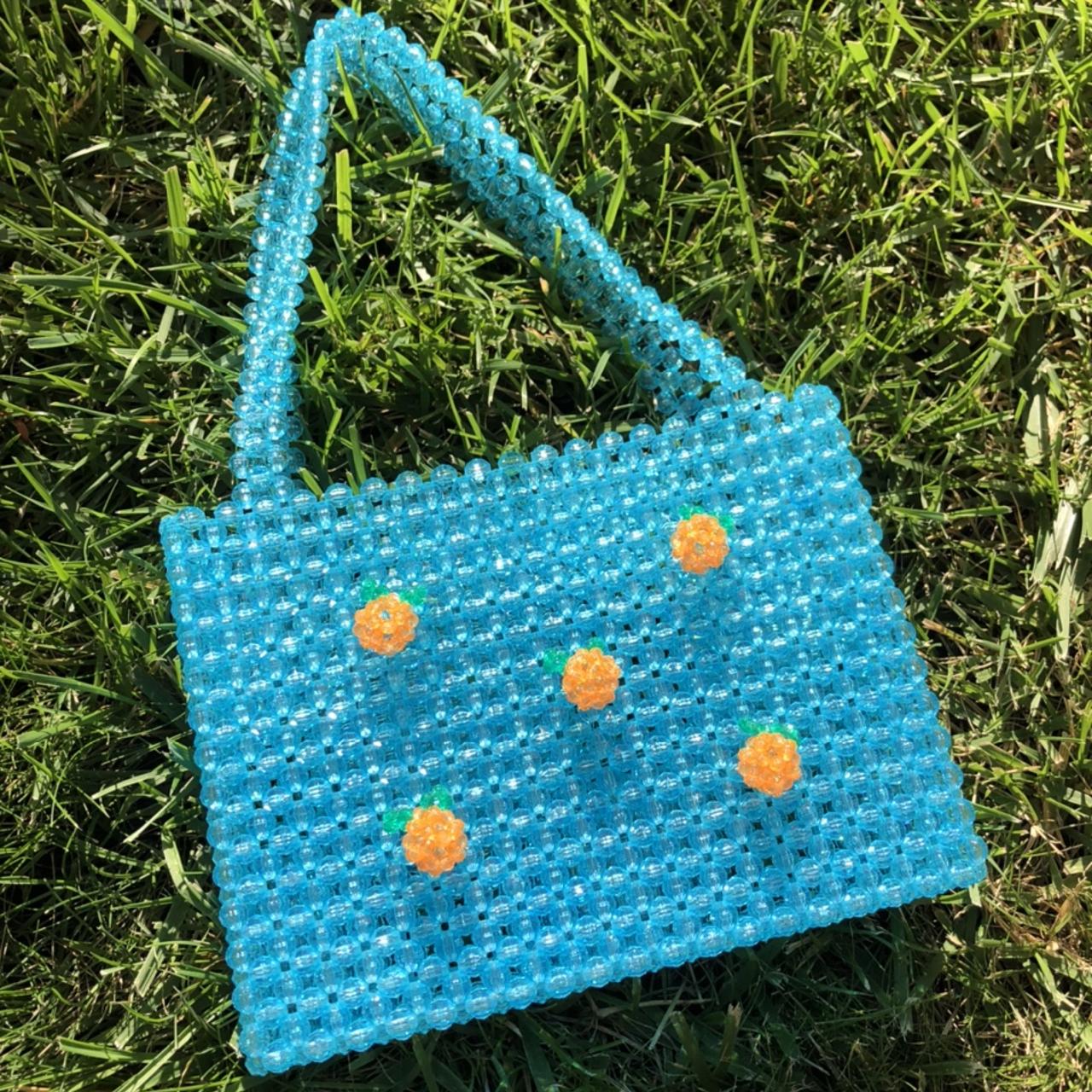 New Toyboy jelly purse in cobalt blue. Gold accents. - Depop