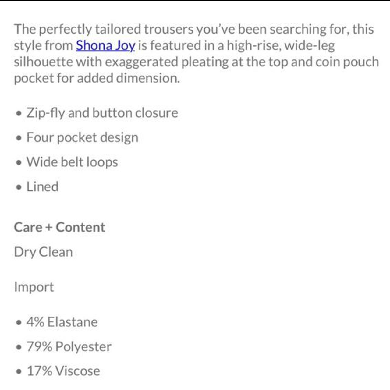 Shona joy ivy high waisted tailored trousers • •... Depop