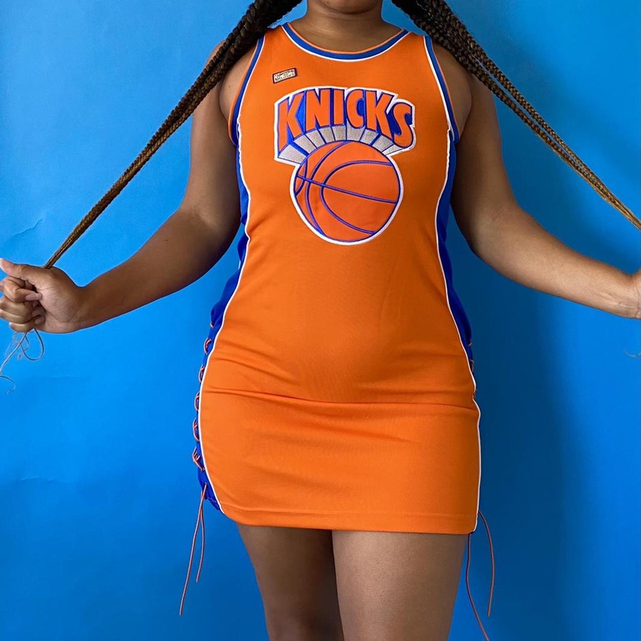 SOLD Y2K NBA Jersey dress Adorable orange and. Depop