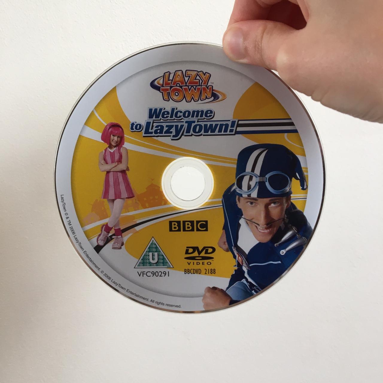 Lazy town DVD, few scratches as shown in second... - Depop