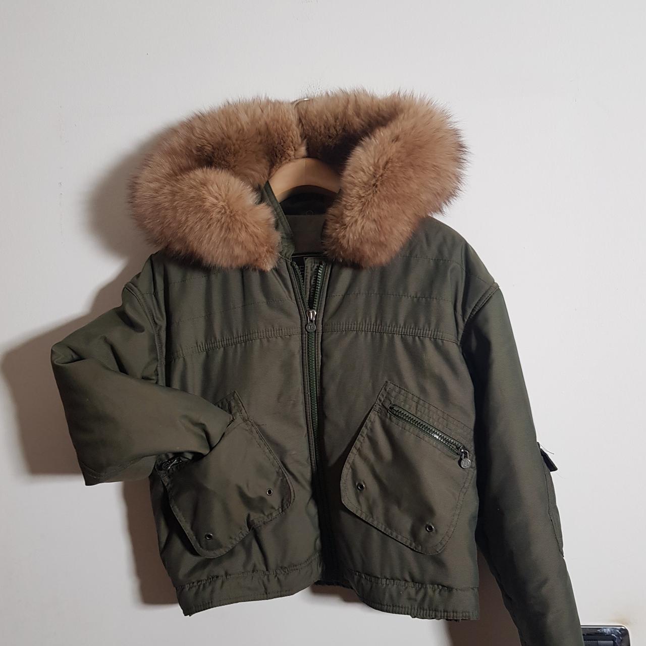 Giubbotto/bomber Fendi anni 90, verde oliva con... - Depop