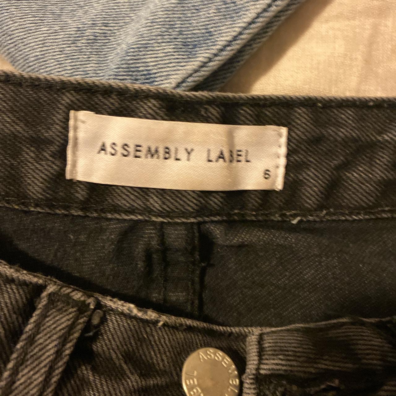 Assembly label Black jeans ( faded with washing... - Depop