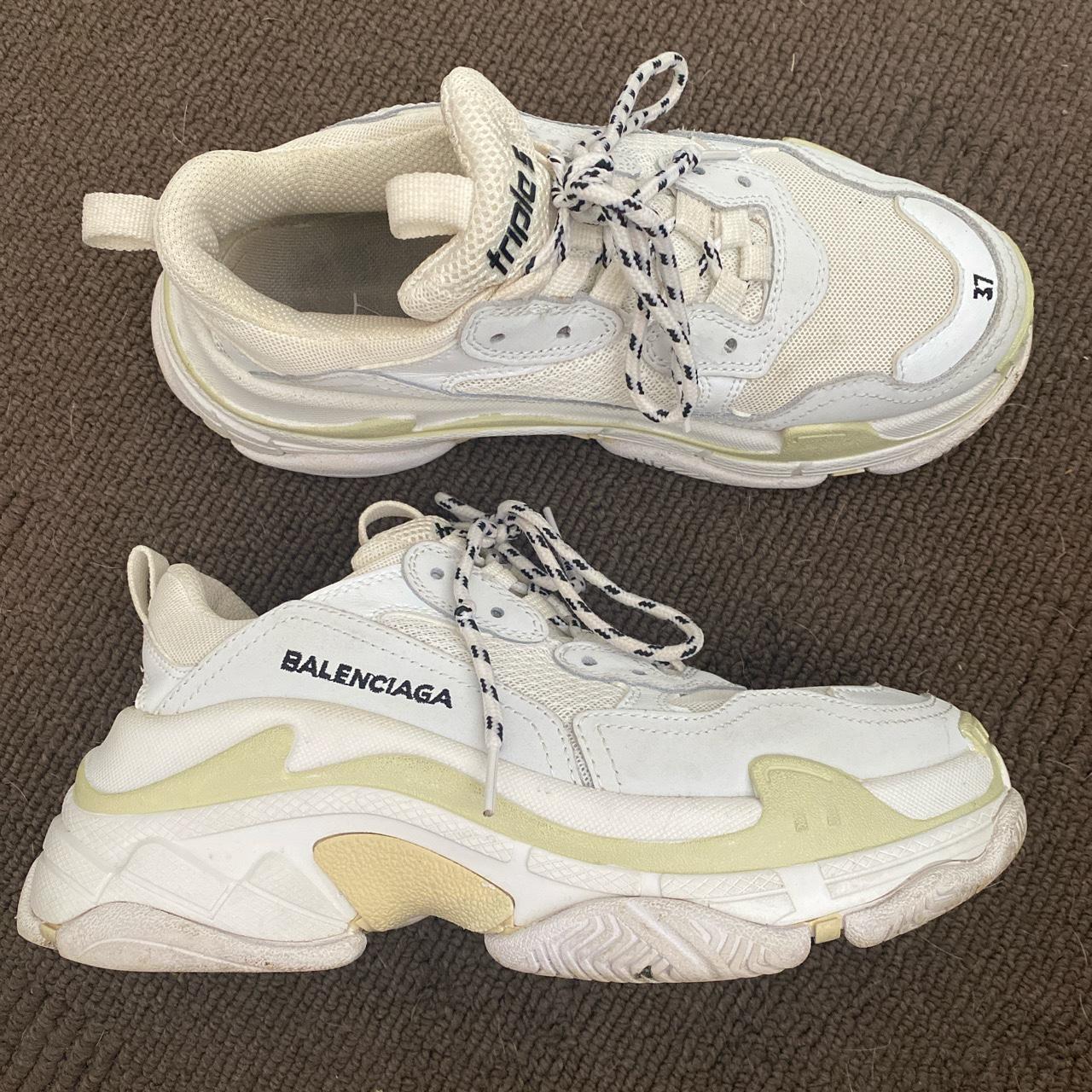 Chunky white sneakers - these are NOT authentic ( I... - Depop