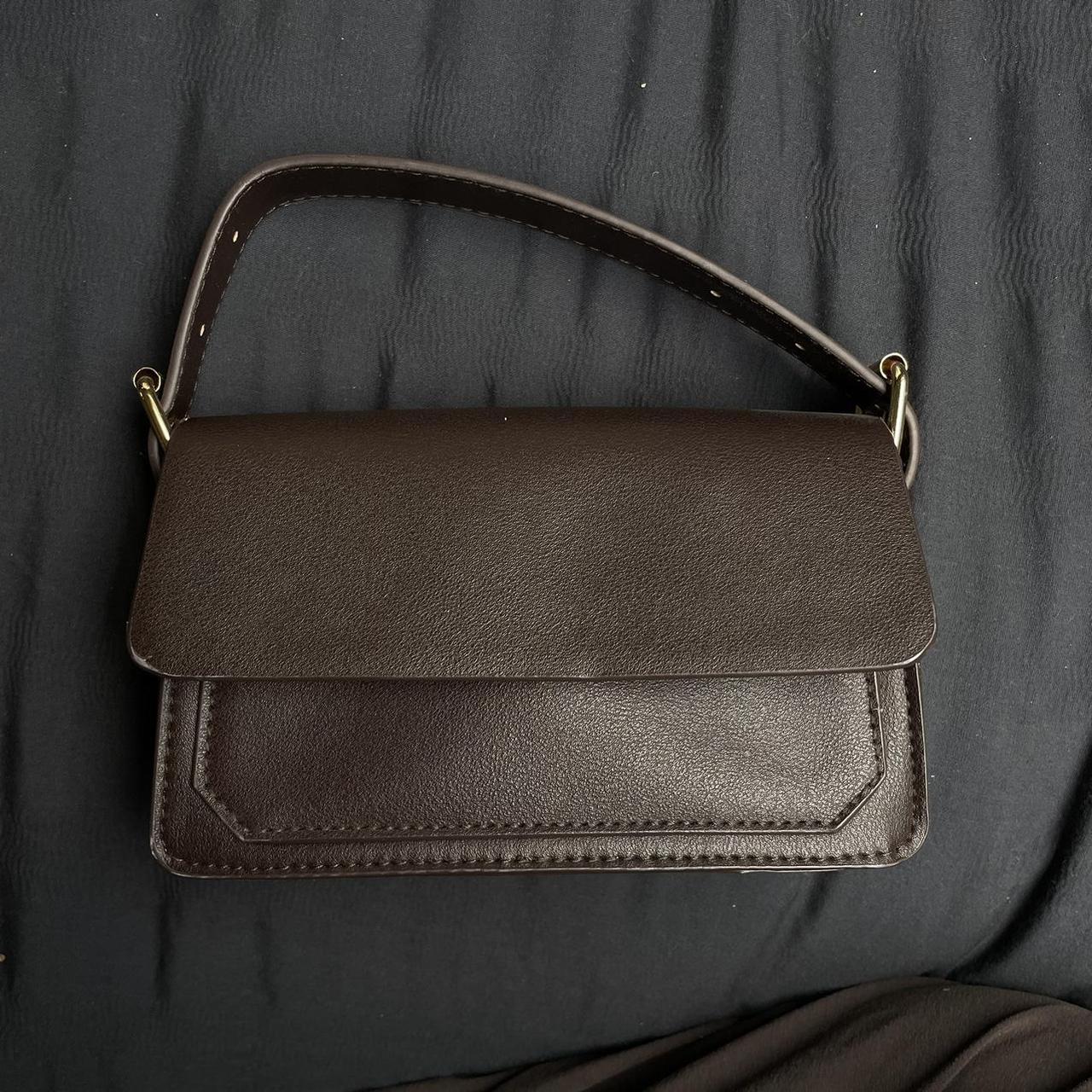 mini dark chocolate brown bag perfect condition Depop