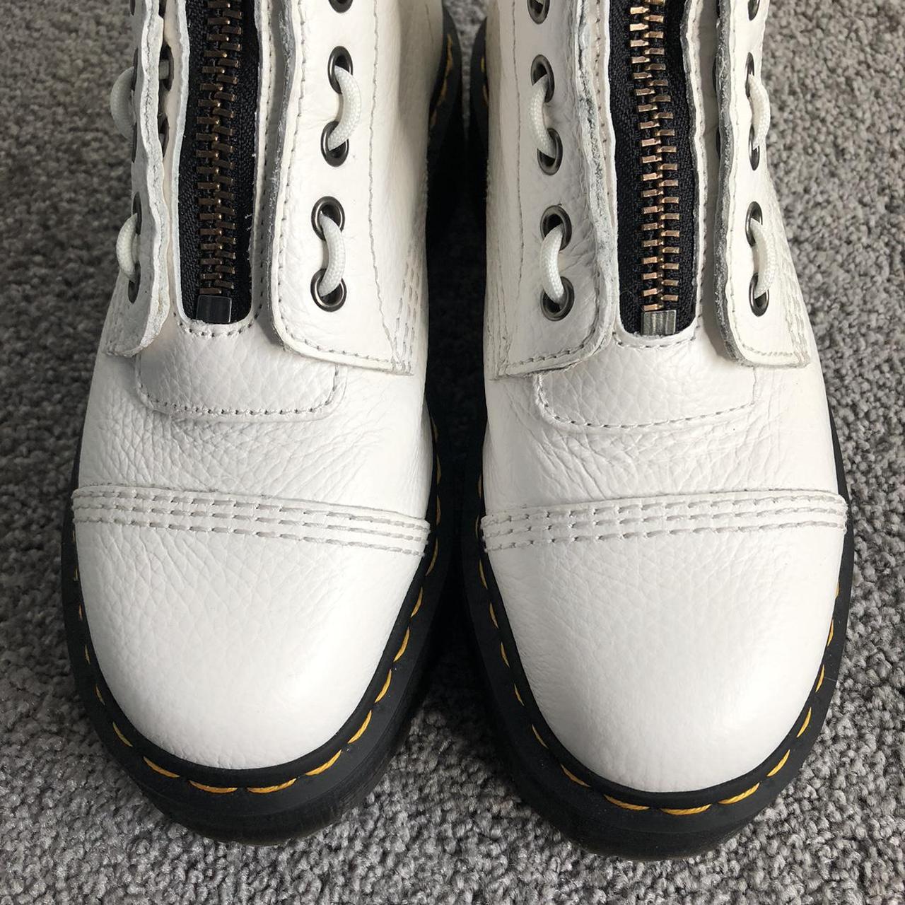 Dr Martens Sinclair platform boots in white, UK Size... - Depop