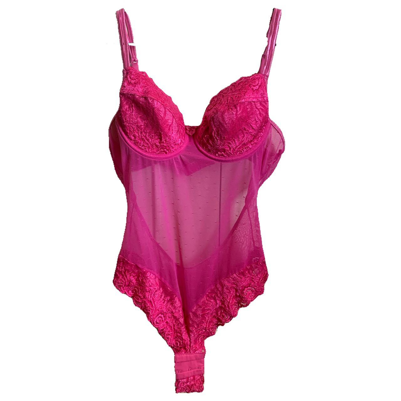 Womens Pink Bodysuit Depop 7504