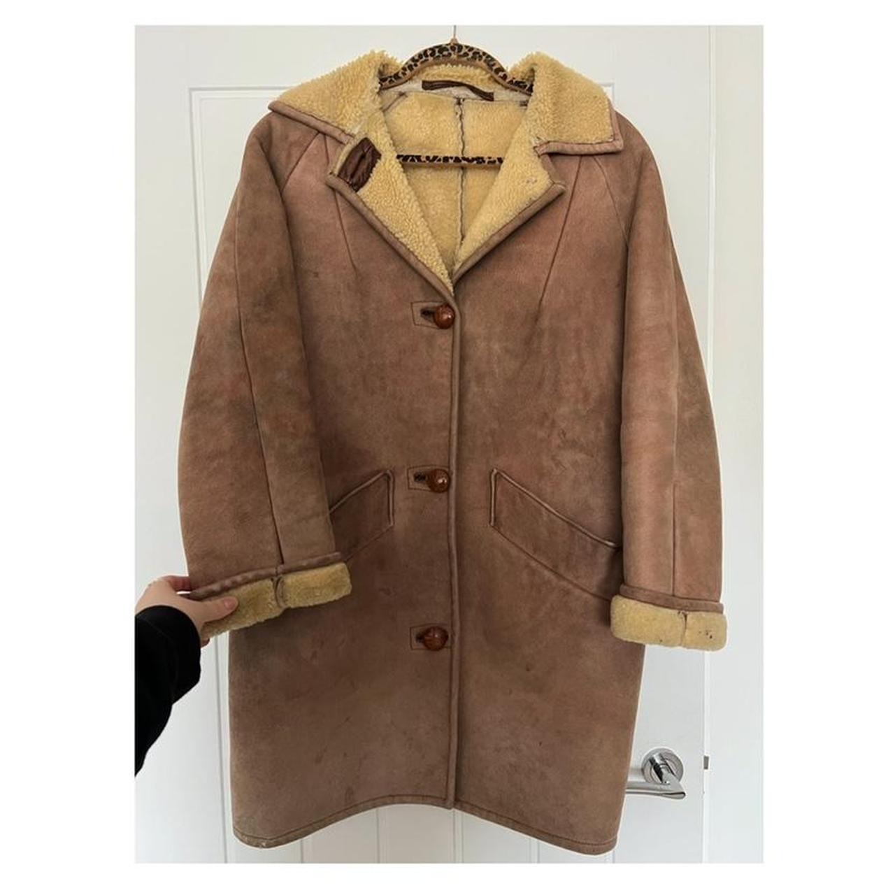 1950’s OVERCOAT 1950’s genuine suede and sheep... Depop