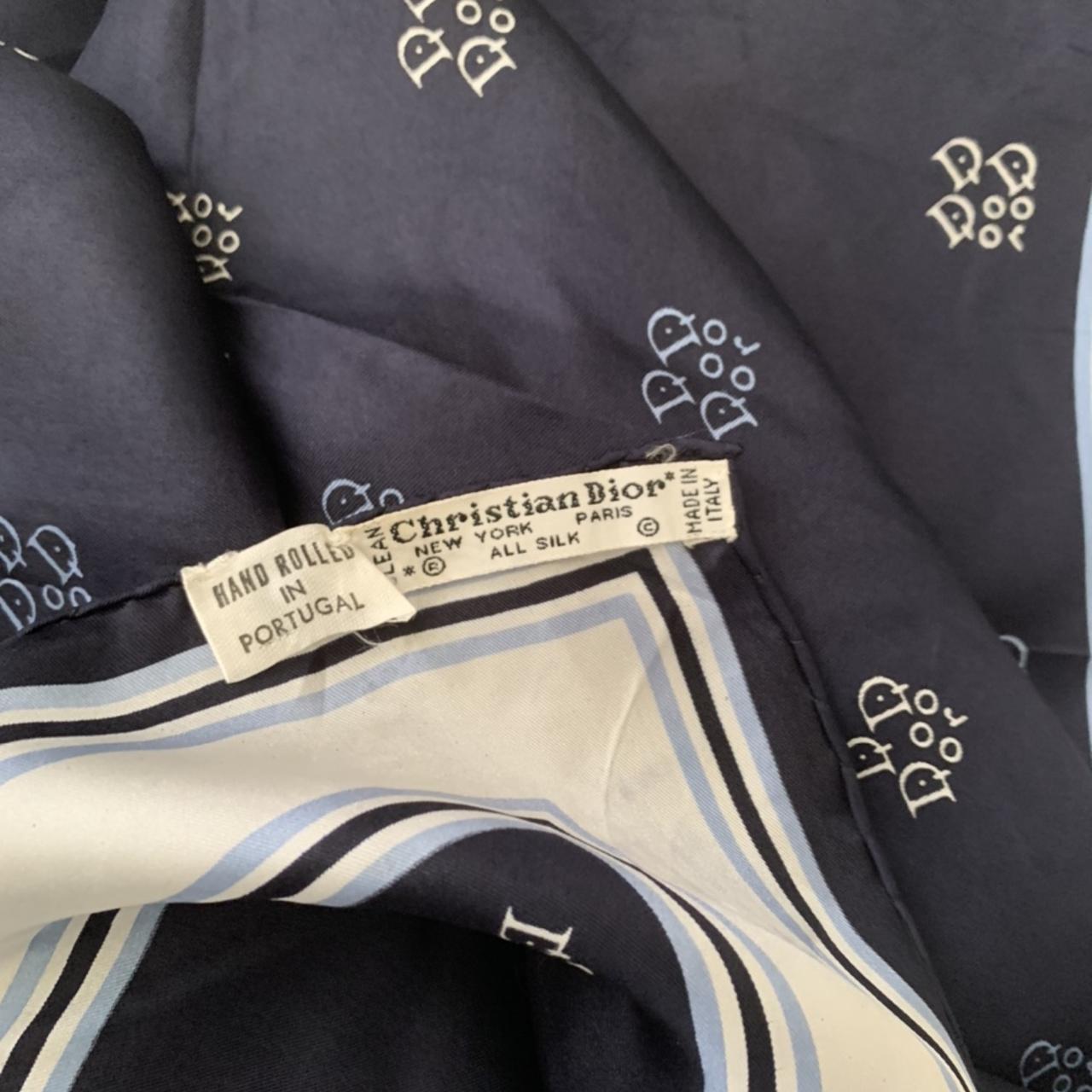 Dior silk Scarf in brown beige monogram 100% - Depop