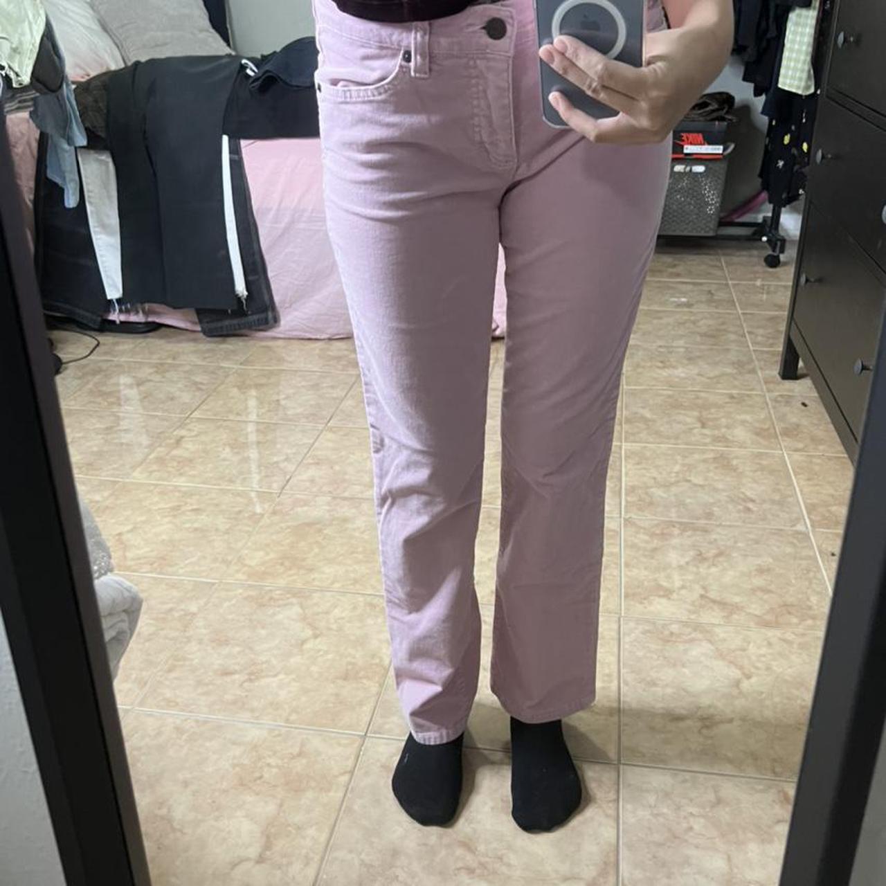 brandy melville pink corduroy pants