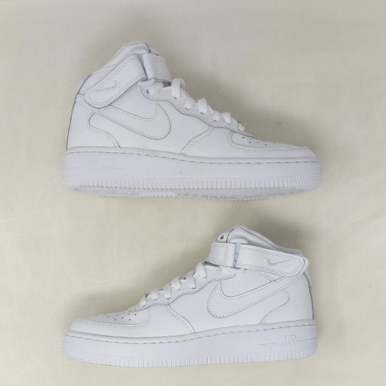 Nike Air Force 1 mids in white. Brand new, no flaws!... - Depop