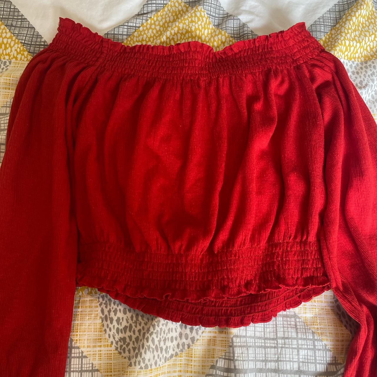 H&M Women's Red T-shirt | Depop