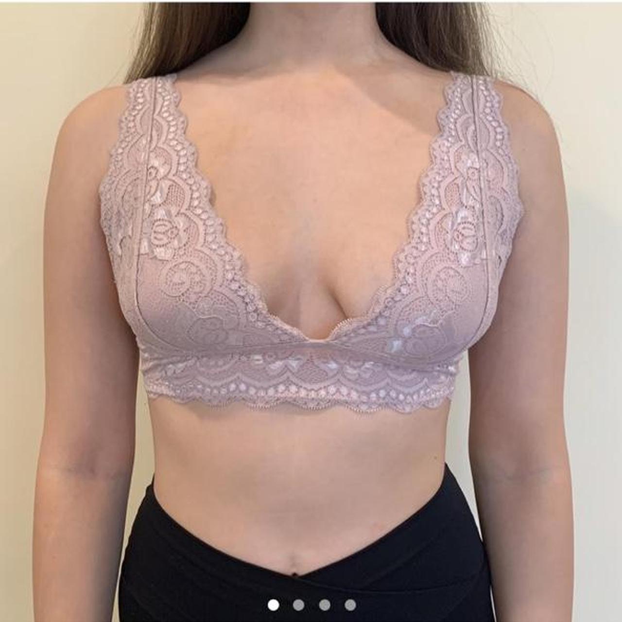 Urban Outfitters, Intimates & Sleepwear, Urban Outfitters Out From Under  Pink Lace And Mesh Unpadded Bra Size Small