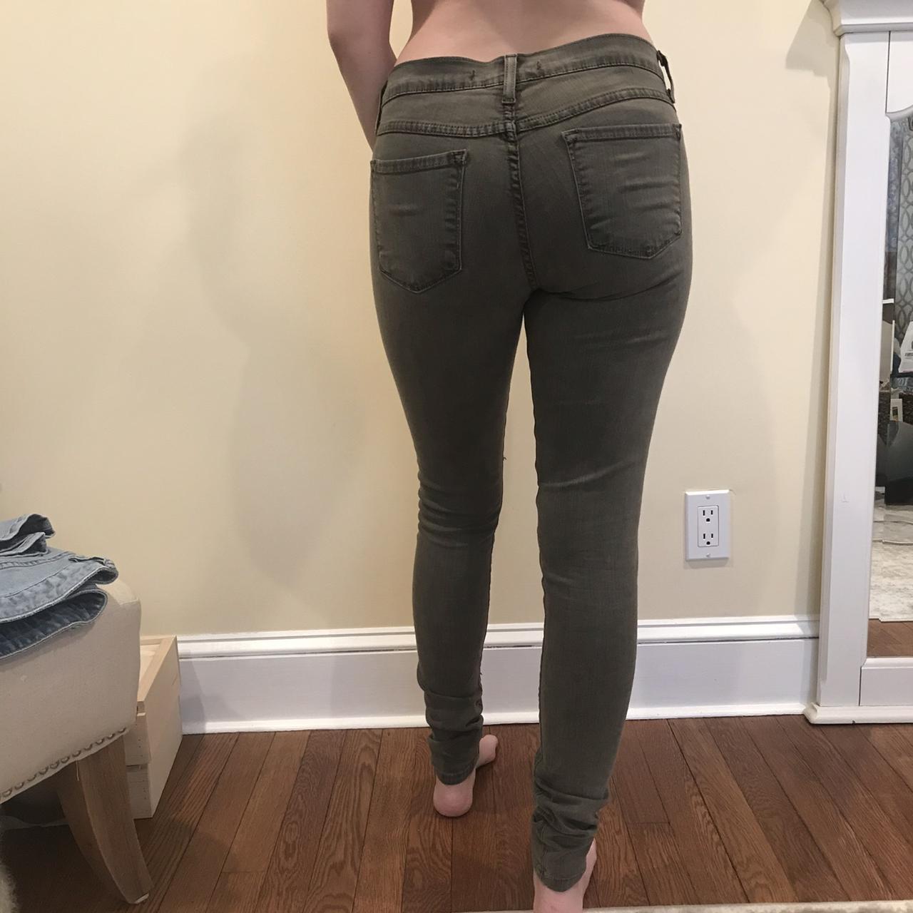 Olive green jeans. Sits on the hips. Brand is Flying... Depop