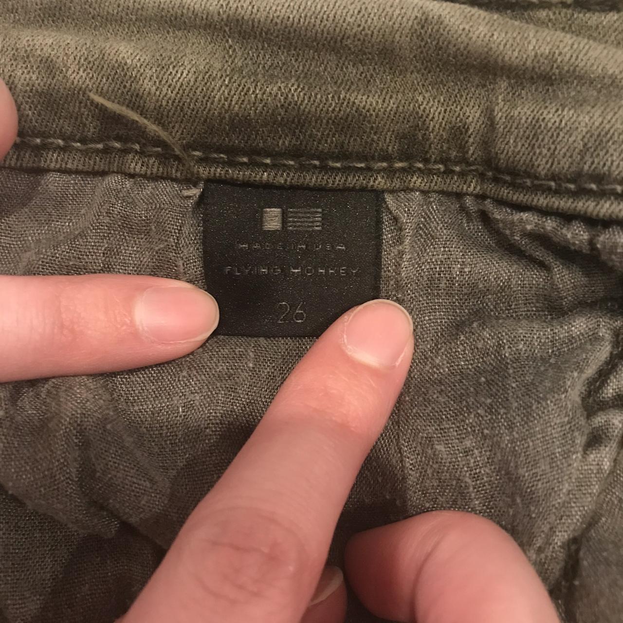 Olive green jeans. Sits on the hips. Brand is Flying... Depop