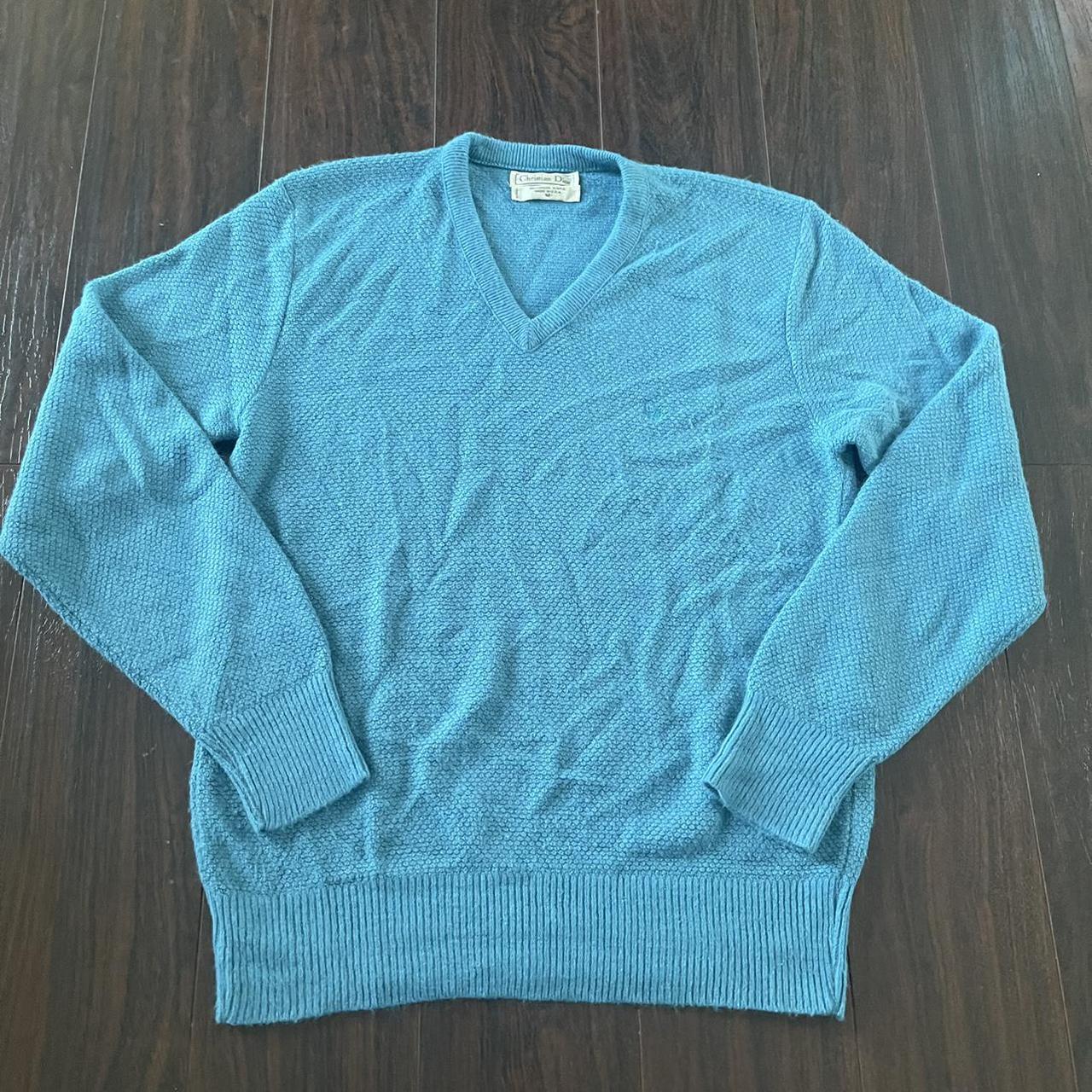 christian dior men's v neck sweater