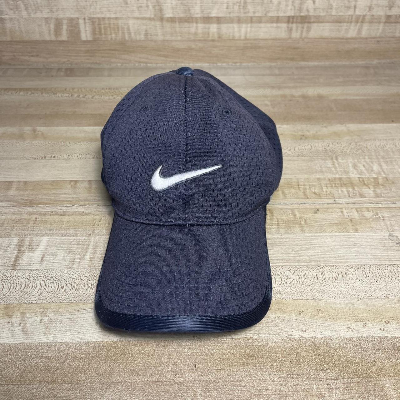 Vintage Nike Mesh Center Swoosh just do it Hat Strap... - Depop