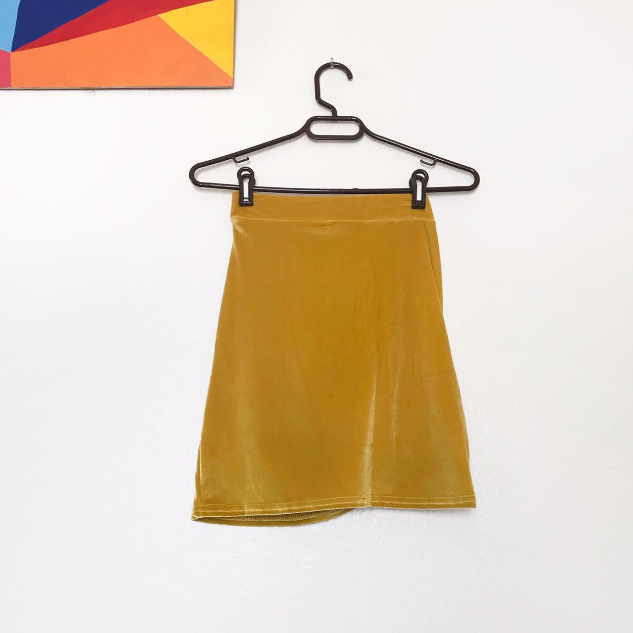 Women's Gold and Yellow Skirt | Depop