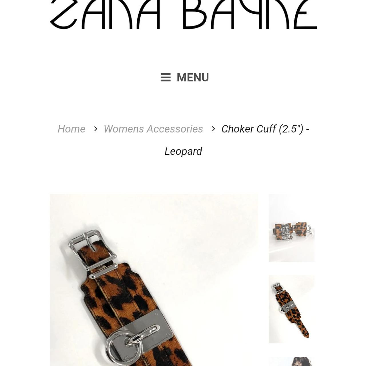 Choker Cuff (2.5) - Clear PVC - Zana Bayne