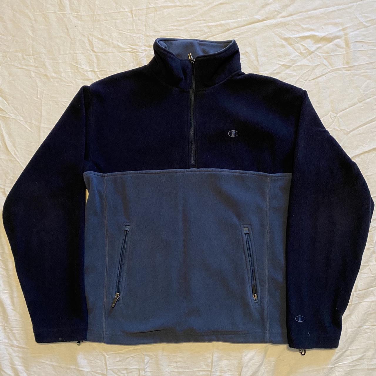 Champion Half Zip Pullover. Super cozy and perfect... - Depop