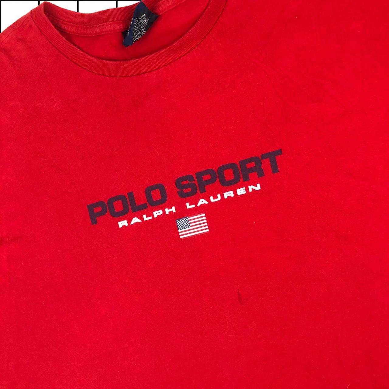 Vintage Polo Sport Ralph Lauren Logo T-shirt... - Depop