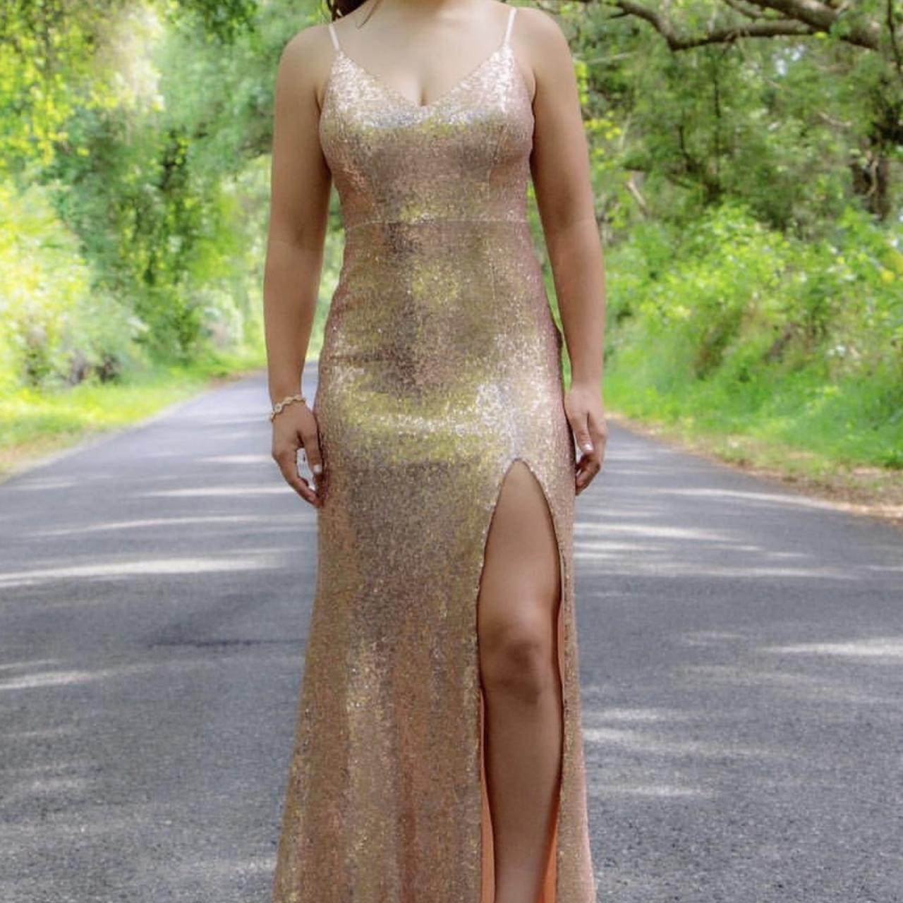 Jcpenney gold sequin dress best sale