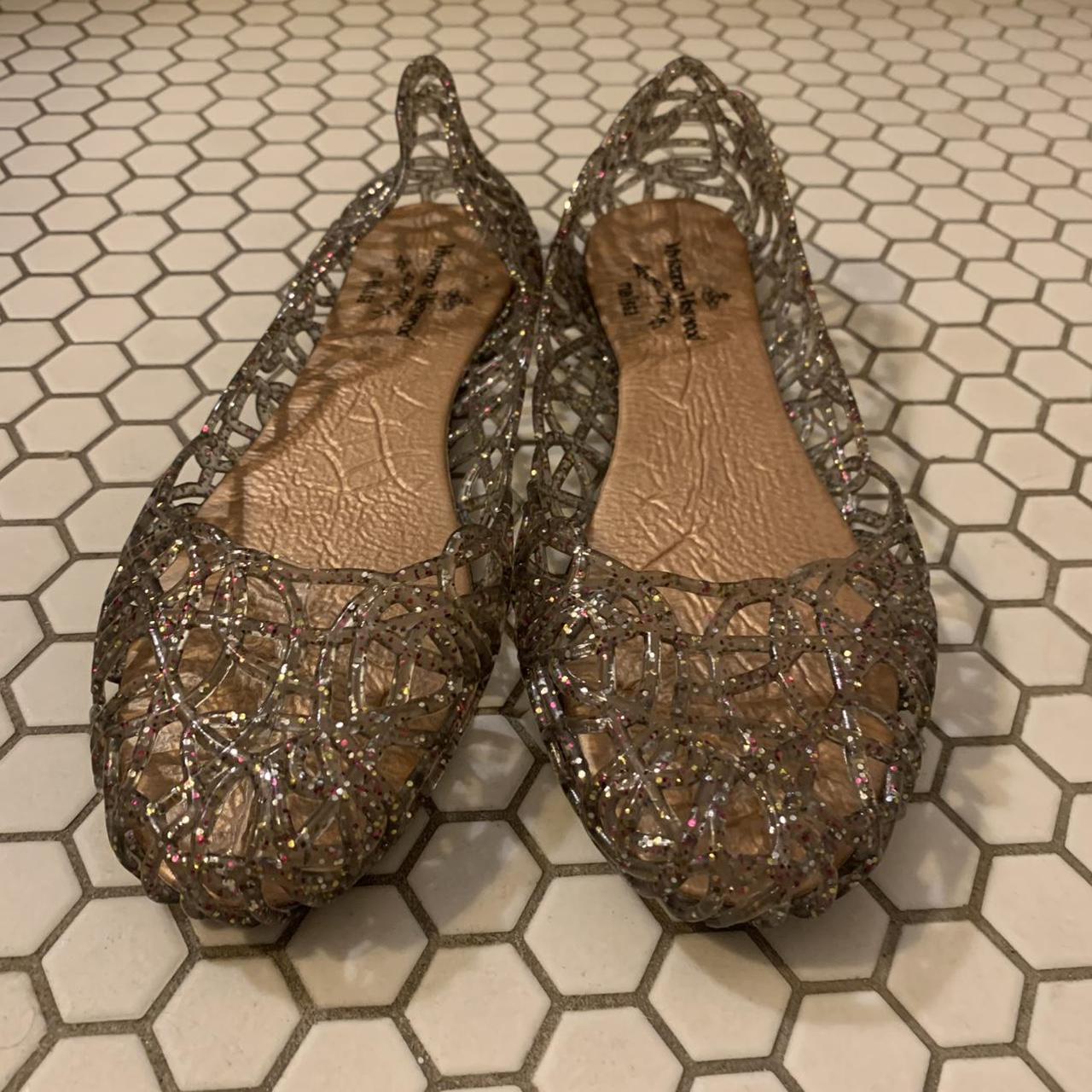 insane vivienne westwood x melissa glitter jelly... - Depop