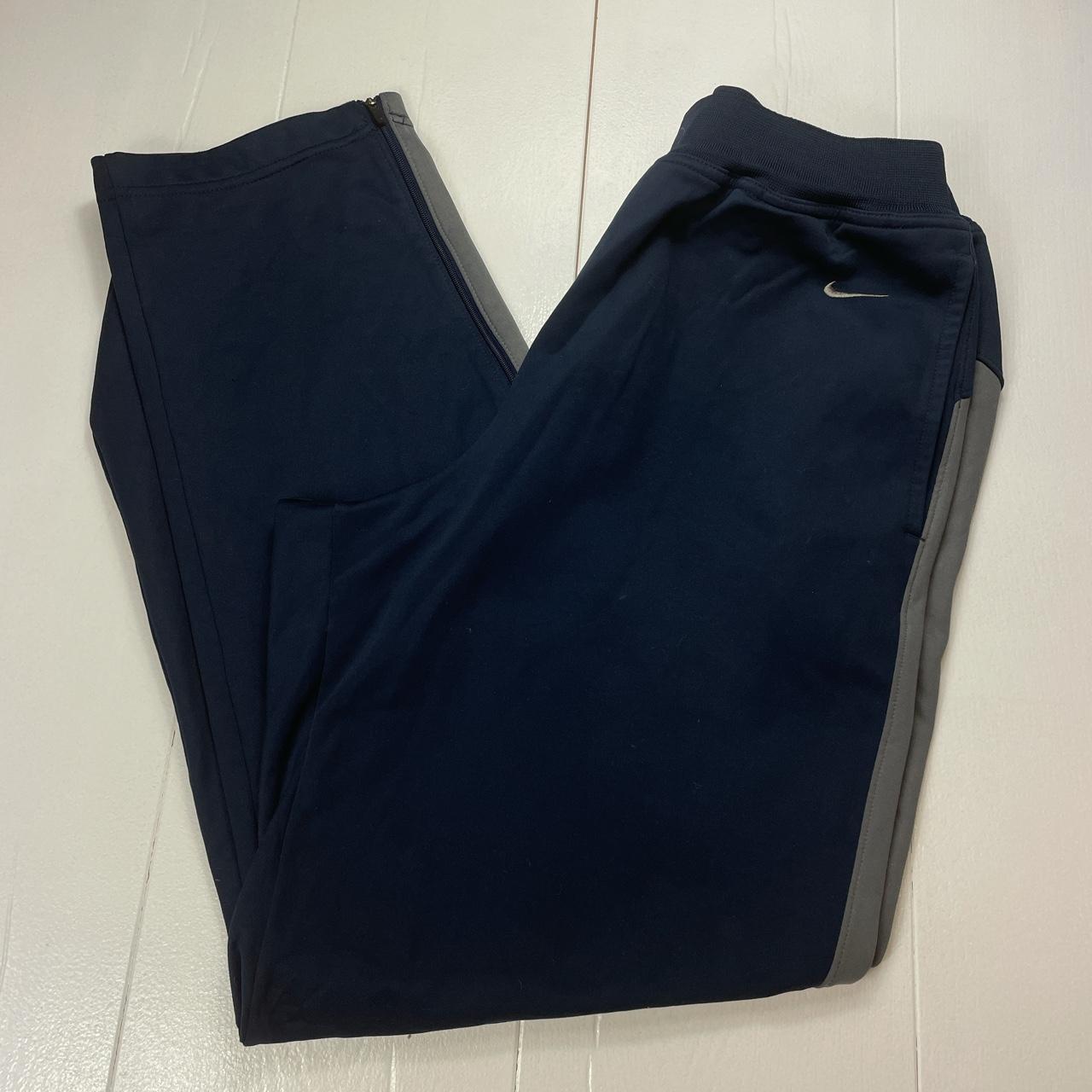 nike navy tracksuit bottoms