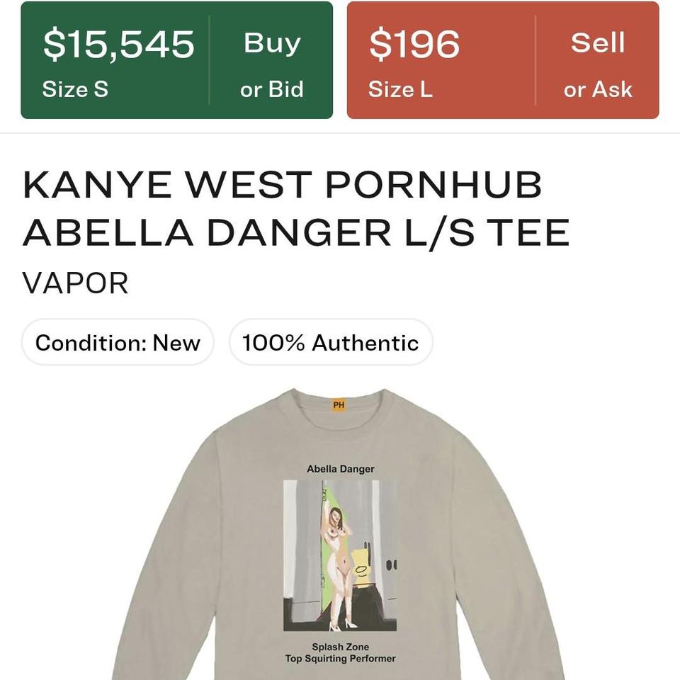 Kanye West Pornhub Awards Abella Danger Longsleeve - Depop