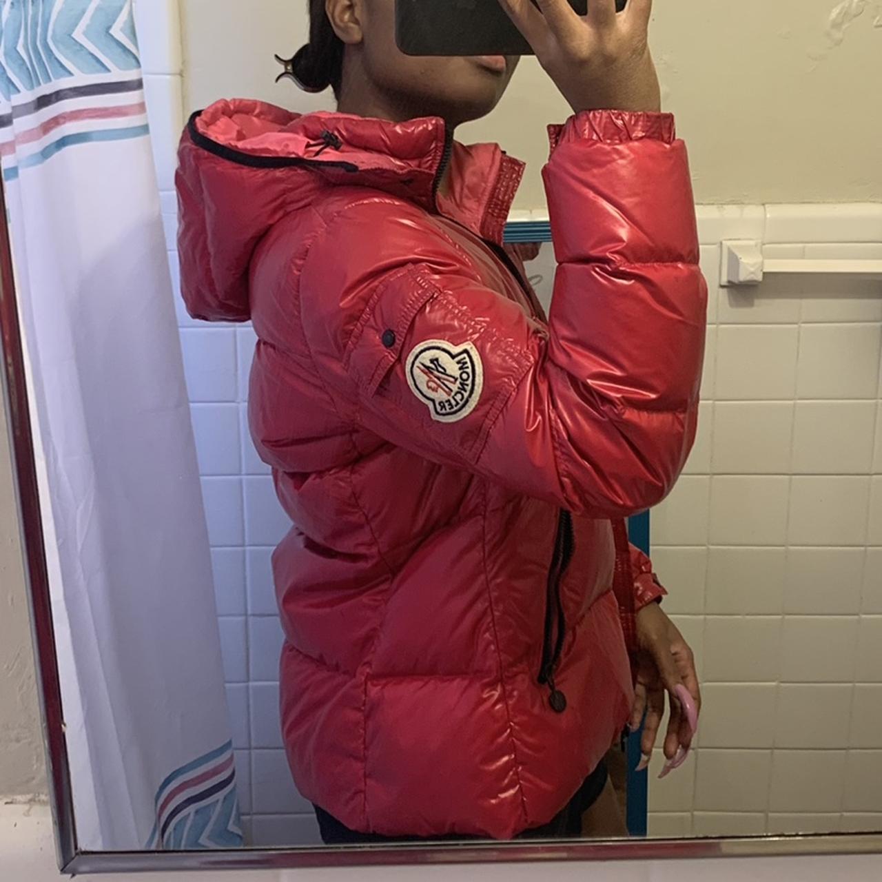 pink and red moncler