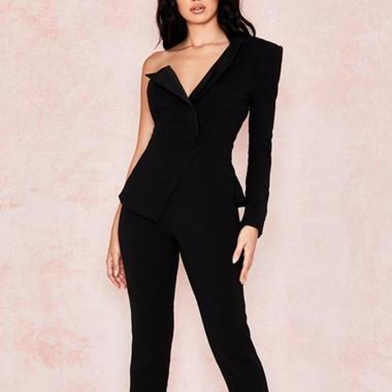 House of CB Women's Black Jumpsuit Depop