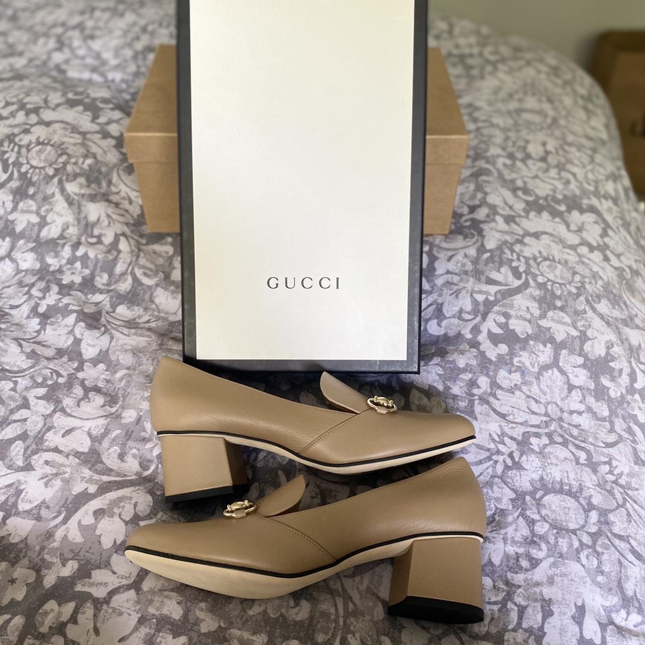 WOMENS GUCCI COURT HEELS SIZE 5 1/2 MIRO SOFT BRIGHT... - Depop