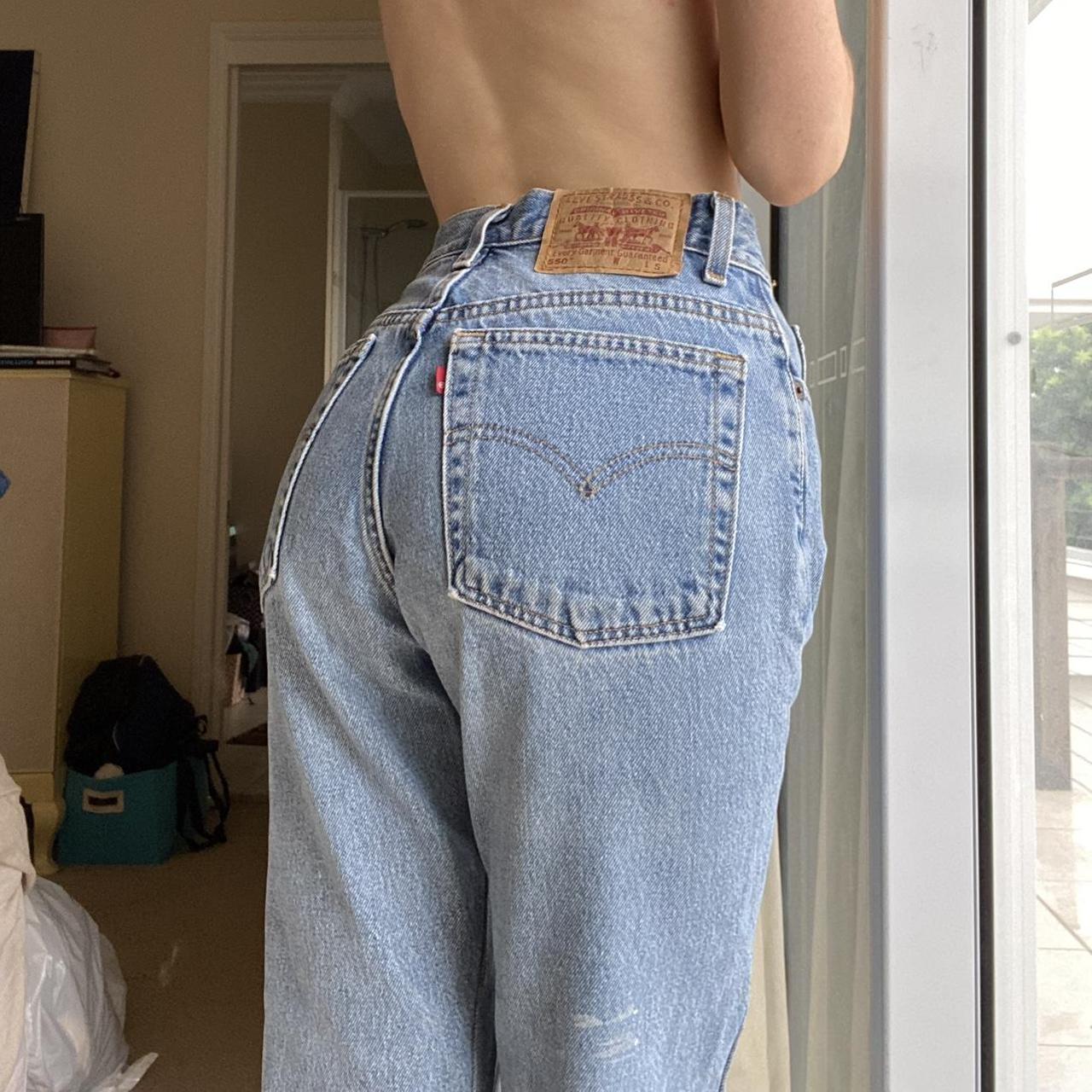 vintage levi’s 550s denim jeans - shown on a... - Depop