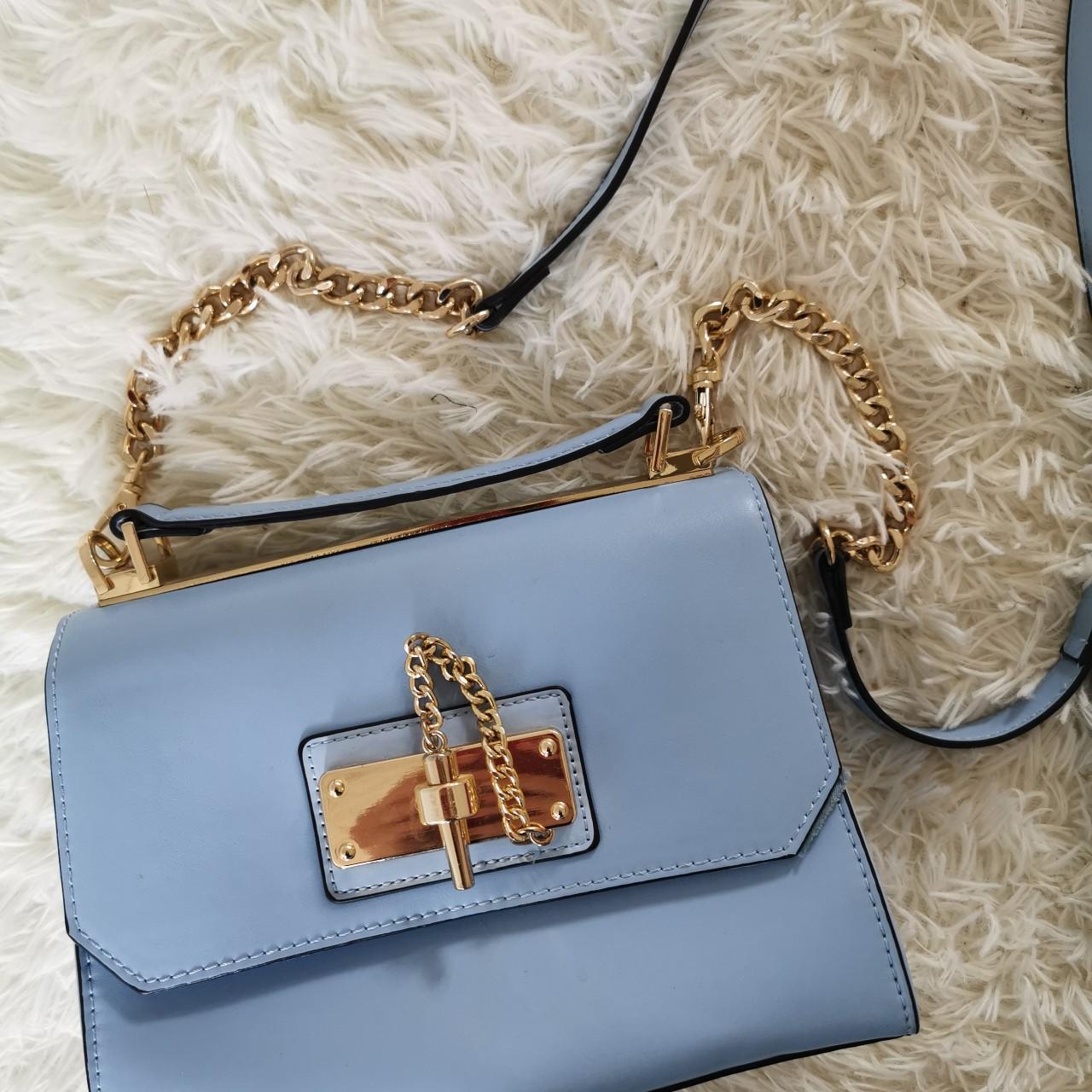 Aldo baby blue bag messenger cross body very good