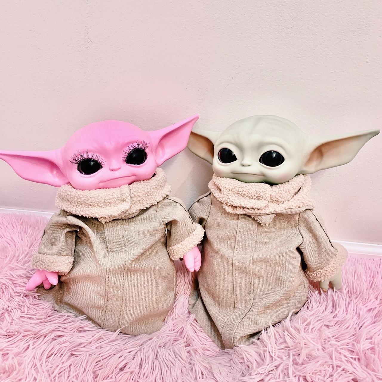 Pink baby yoda! Can be customized in any color!... Depop