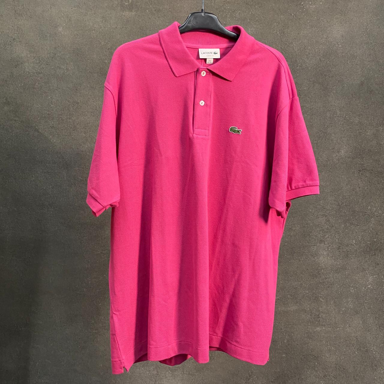 Bright Pink Lacoste Polo XXL This item is part of... - Depop