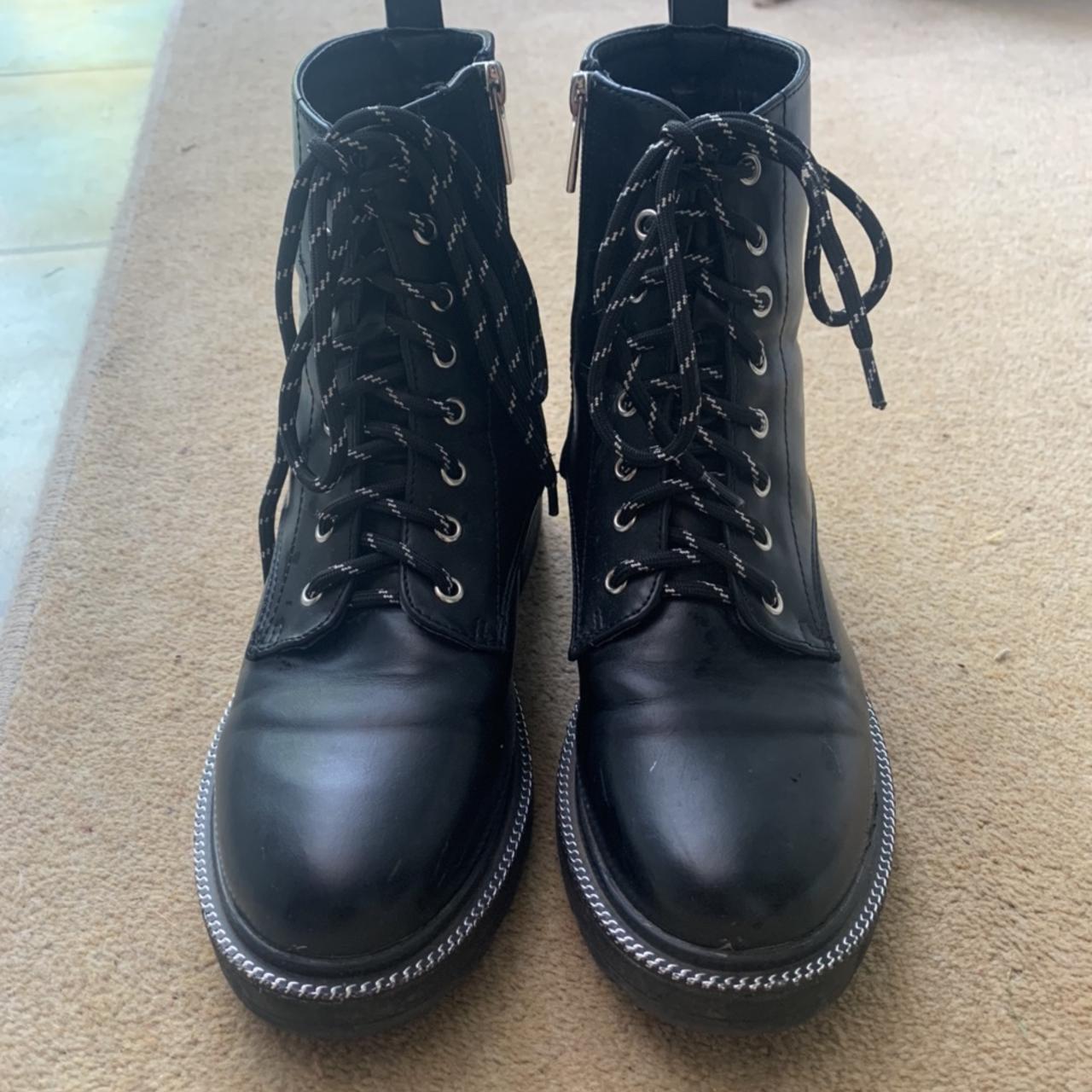 PrettyLittleThing Women's Black Boots | Depop